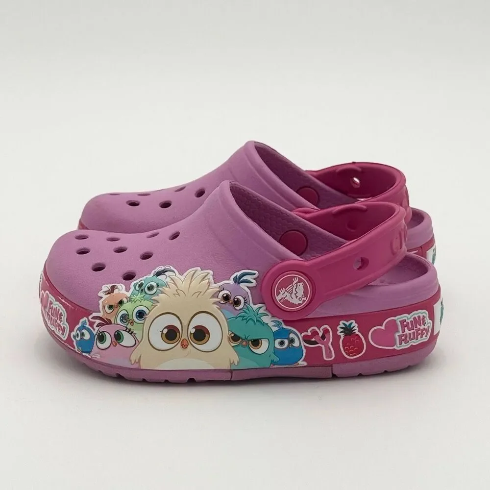 Crocs Girls' Fun Lab Hatchlings Band Lights Clogs - US Size C8 GS